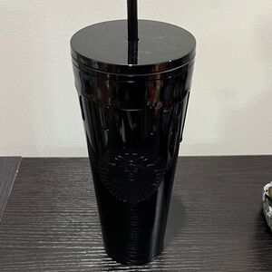 Starbucks Midnight Black slime Halloween Tumbler with Straw